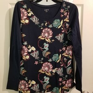 🌟3/$10 Loft Long Sleeve Patterned Shirt NWOT🌟